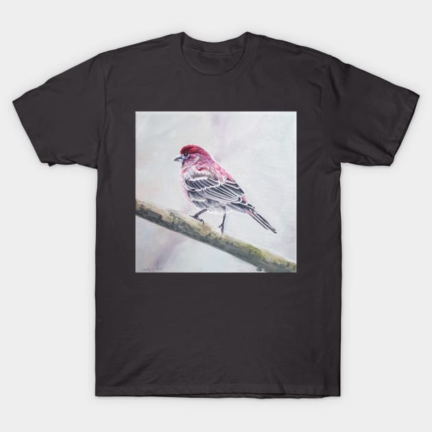 House Finch Bird Painting T-Shirt by EmilyBickell